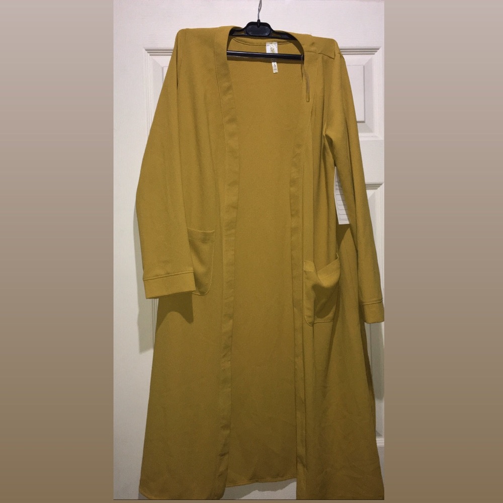Women small Kimono mustard yellow mujer talla C/H